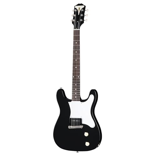 Epiphone USA Coronet Ebony – Guitare Électrique - Les Beatles, Paul McCartney, John Lennon, RIngo Starr, George Harrison Epiphone USA Coronet Ebony - Guitare Électrique