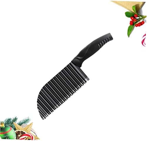 Zerodeko Stainless Steel Wave Slicer Comfortable Grip Black