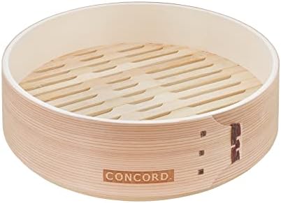 10 Stainless Steel Steamer Pot with Natural Bamboo Steamer