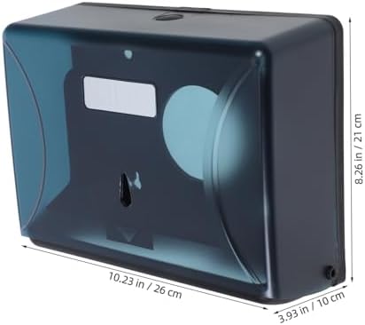 PartyKindom Wall-Mounted Paper Towel Dispenser Dark Blue