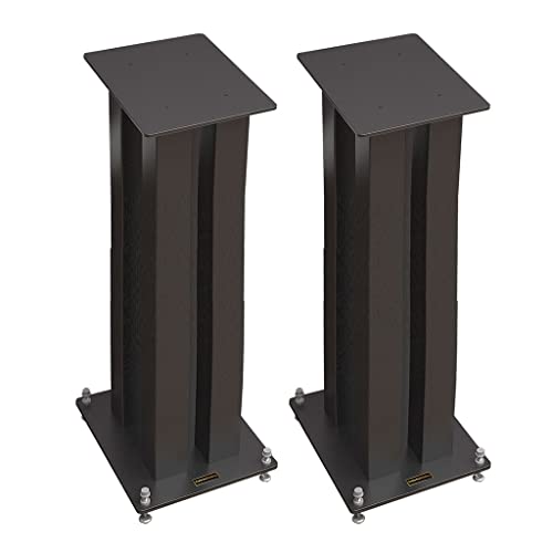 MIQXUAN Pieds d’Enceintes Paire de Supports d’enceintes pour bibliothèque au Sol, Support Audio avec Amortisseur (Couleur : Noir, Taille : 25 x 30 x 50 cm) - Les Beatles, Paul McCartney, John Lennon, RIngo Starr, George Harrison MIQXUAN Pieds d'Enceintes Paire de Supports d'enceintes pour bibliothèque au Sol, Support Audio avec Amortisseur (Couleur : Noir, Taille : 25 x 30 x 50 cm)