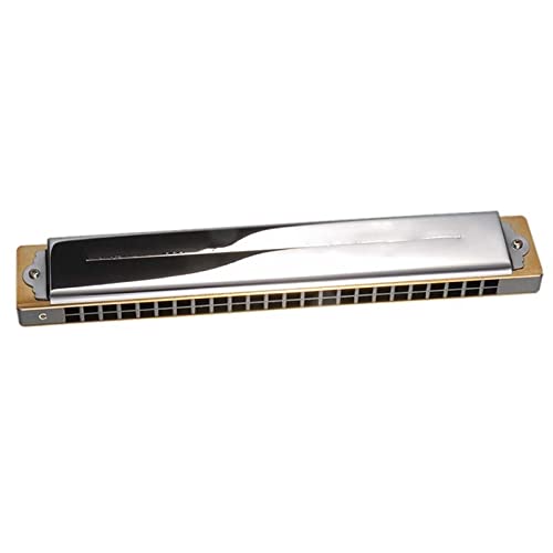 Harmonica Professionnel Tremolo Harmonica 24 Trou Laiton Anches Orgue À Bouche ABS Peigne Instruments De Musique Argent (Color : Key BB) - Les Beatles, Paul McCartney, John Lennon, RIngo Starr, George Harrison Harmonica Professionnel Tremolo Harmonica 24 Trou Laiton Anches Orgue À Bouche ABS Peigne Instruments De Musique Argent (Color : Key BB)