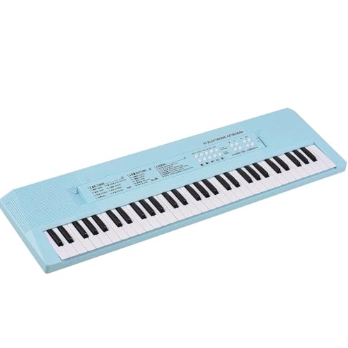 Clavier Électronique Clavier Électronique À 61 Touches Instrument De Musique Avec Clavier De Piano Musical 6 Chansons De Démonstration(Blue) - Les Beatles, Paul McCartney, John Lennon, RIngo Starr, George Harrison Clavier Électronique Clavier Électronique À 61 Touches Instrument De Musique Avec Clavier De Piano Musical 6 Chansons De Démonstration(Blue)