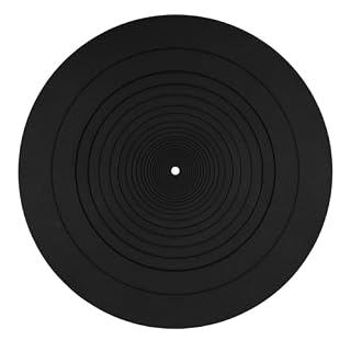 30cm Tapis de Tourne Disque, Tapis Silicone Platine Antistatique Antidérapant Tapis de Disque Vinyle pour Tous Les Lecteurs de Disques Vinyle LP Accessoires de Remplacement - Les Beatles, Paul McCartney, John Lennon, RIngo Starr, George Harrison