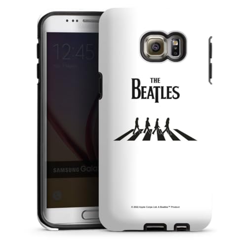 DeinDesign Coque Compatible avec Samsung Galaxy S6 Edge Plus Coque renforcée Coque Antichoc The Beatles Abbey Road Musique - Les Beatles, Paul McCartney, John Lennon, RIngo Starr, George Harrison DeinDesign Coque Compatible avec Samsung Galaxy S6 Edge Plus Coque renforcée Coque Antichoc The Beatles Abbey Road Musique