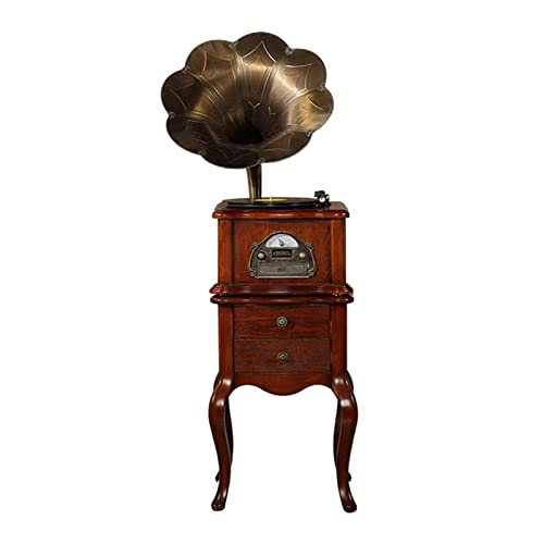 YTGDBDG Tourne-Disque, Tourne-Disque rétro, phonographe Vintage Tout-en-Un, Gramophone nostalgique avec Corne en cuivre, Haut-Parleur intégré, enregistreur Radio auxiliaire - Les Beatles, Paul McCartney, John Lennon, RIngo Starr, George Harrison YTGDBDG Tourne-Disque, Tourne-Disque rétro, phonographe Vintage Tout-en-Un, Gramophone nostalgique avec Corne en cuivre, Haut-Parleur intégré, enregistreur Radio auxiliaire