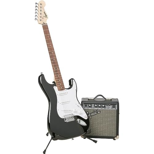 Squier by Fender Stratocaster Kit de démarrage pour guitare électrique pour débutant, touche en laurier, comprend un amplificateur de guitare Frontman 10G, un sac de transport rembourré, un câble, une - Les Beatles, Paul McCartney, John Lennon, RIngo Starr, George Harrison Squier by Fender Stratocaster Kit de démarrage pour guitare électrique pour débutant, touche en laurier, comprend un amplificateur de guitare Frontman 10G, un sac de transport rembourré, un câble, une