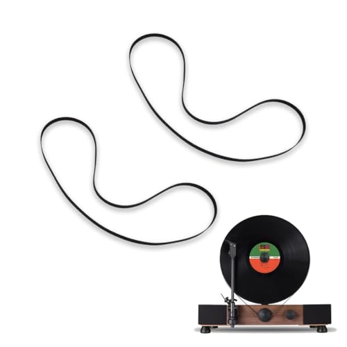 WKRTDY Courroie d’entraînement de Platine Vinyle Noire, Lot de 2 Courroies de Platine Noires en Caoutchouc de 200 mm pour Tourne-disques, adaptées à Tous Les Types de platines à Courroie - Les Beatles, Paul McCartney, John Lennon, RIngo Starr, George Harrison WKRTDY Courroie d'entraînement de Platine Vinyle Noire, Lot de 2 Courroies de Platine Noires en Caoutchouc de 200 mm pour Tourne-disques, adaptées à Tous Les Types de platines à Courroie