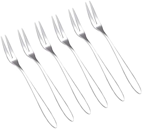 6-Piece Professional Escargot Forks for Shellfish Tasting