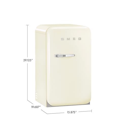 SMEG-FAB5ULCR3-FAB-5-16-Compact-Fridge-Mini-Cream SMEG FAB5ULCR3 FAB 5 16 Compact Fridge Mini Cream
