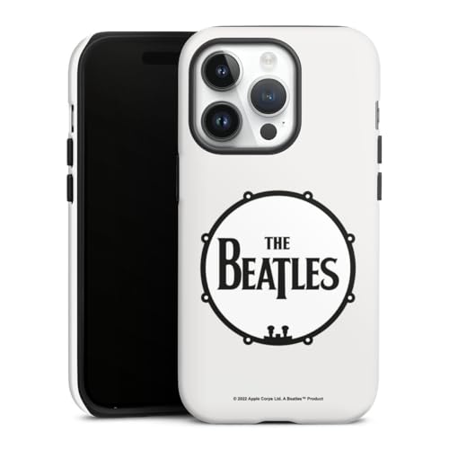 DeinDesign Coque Compatible avec Apple iPhone 14 Pro Coque renforcée Coque Antichoc The Beatles Rock ‘n’ Roll Logo - Les Beatles, Paul McCartney, John Lennon, RIngo Starr, George Harrison DeinDesign Coque Compatible avec Apple iPhone 14 Pro Coque renforcée Coque Antichoc The Beatles Rock 'n' Roll Logo
