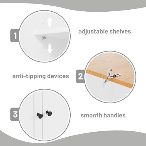 Merax-Tall-Kitchen-Storage-Cabinet-Pantry-Farmhouse-Freestanding-Large-Cupboard-with-2-Drawers2-Adjustable-Shelves8-Shelf-for-Dining-RoomWhite-713w-Door Merax Tall Kitchen Storage Cabinet Pantry Farmhouse Freestanding Large Cupboard with 2 Drawers2 Adjustable Shelves8 Shelf for Dining RoomWhite 713w Door