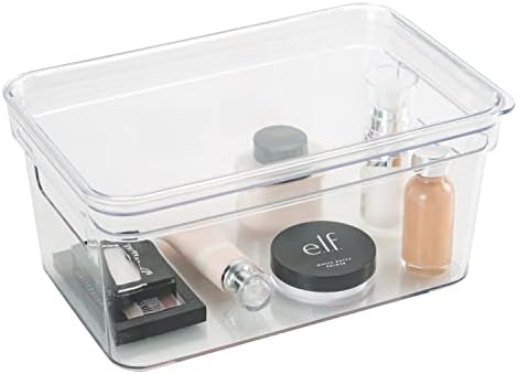 Simplify Small Lidded Storage Bin with Handles