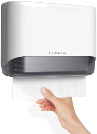 Cleanzephyr Paper Towel Dispenser Wall Mount Purewhite