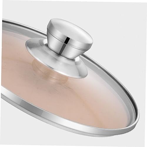 Garneck 16cm Stainless Steel Stockpot with Glass Lid and Steam Hole