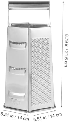 Stainless Steel Grater with 6 Shape Slicing Function Reusable Cooking Tool