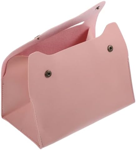 Leather Napkin Holder Lid-Paper Napkin Dispensers Car Tissue Box Sturdy Pu Material