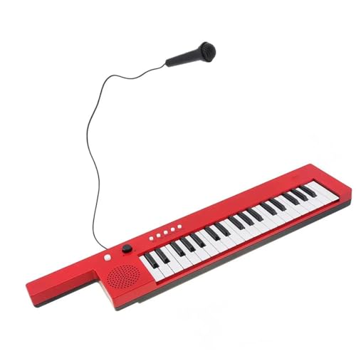 Instrument De Piano De Musique Électronique Mini Clavier De Guitare Électronique À 37 Touches Piano Avec Bandoulière Microphone Cadeau Musical(Red) - Les Beatles, Paul McCartney, John Lennon, RIngo Starr, George Harrison Instrument De Piano De Musique Électronique Mini Clavier De Guitare Électronique À 37 Touches Piano Avec Bandoulière Microphone Cadeau Musical(Red)