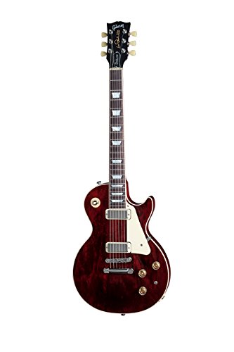 Gibson USA Les Paul Deluxe 2015 Guitare électrique Wine Red - Les Beatles, Paul McCartney, John Lennon, RIngo Starr, George Harrison Gibson USA Les Paul Deluxe 2015 Guitare électrique Wine Red