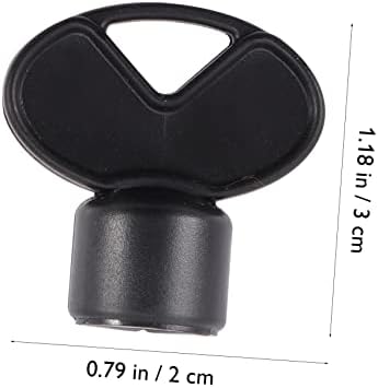 Elegant 2-Piece Toilet Paper Dispenser Keys with Triangle Lock