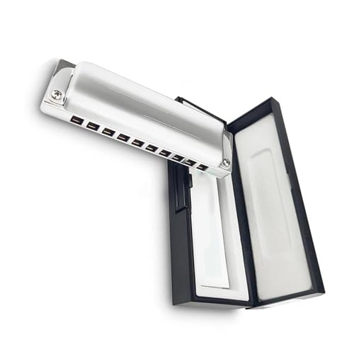 Harmonica Harmonica diatonique à 10 trous, harpe Folk Blues, Instrument à vent professionnel (Color : B) - Les Beatles, Paul McCartney, John Lennon, RIngo Starr, George Harrison Harmonica Harmonica diatonique à 10 trous, harpe Folk Blues, Instrument à vent professionnel (Color : B)