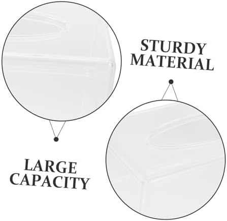 Acrylic Tissue Box Holder Unique Design for Home Kitchen