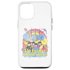 Coque pour iPhone 15 Les Beatles – Yellow Submarine Bursting Beatles - Les Beatles, Paul McCartney, John Lennon, RIngo Starr, George Harrison