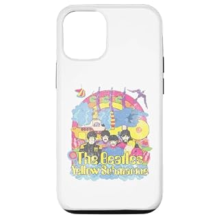 Coque pour iPhone 15 Les Beatles – Yellow Submarine Bursting Beatles - Les Beatles, Paul McCartney, John Lennon, RIngo Starr, George Harrison