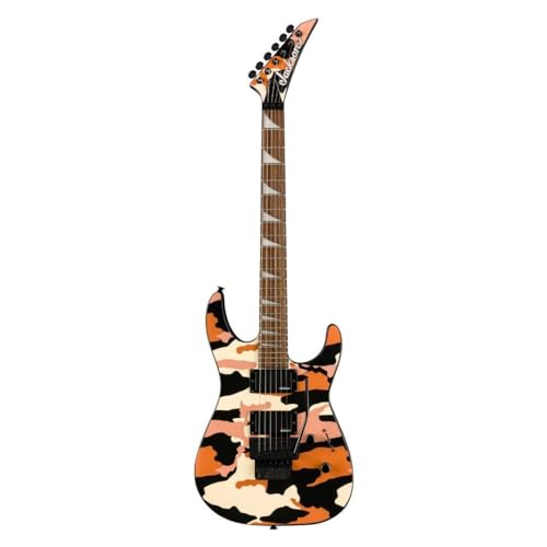 Jackson X Series SLXDX Soloist Butterscotch Camo – Guitare Électrique - Les Beatles, Paul McCartney, John Lennon, RIngo Starr, George Harrison Jackson X Series SLXDX Soloist Butterscotch Camo - Guitare Électrique