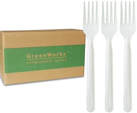 Eco-Friendly 1000-Count Compostable Forks for Your Eco-Builder Needs