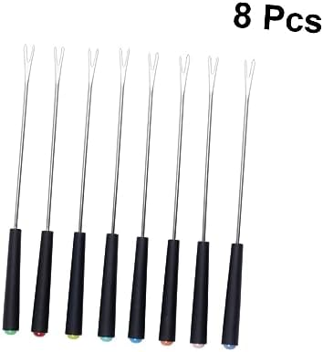 Stainless Steel Cheese Forks with Plastic Handle for Fondue Picnic Camping