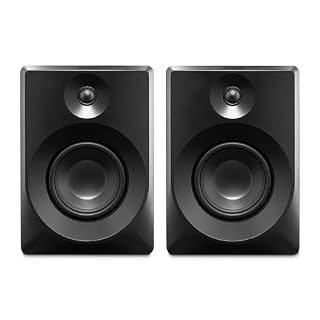 MEDION P61925 Enceintes d’étagère (Actives et passives, boîtier en Bois, système à 2 Voies, Bluetooth5.0, Tweeter et subwoofer intégrés, Bouton Rotatif, entrée Optique SPDIF, Line in RCA, 2X 50 Watts - Les Beatles, Paul McCartney, John Lennon, RIngo Starr, George Harrison