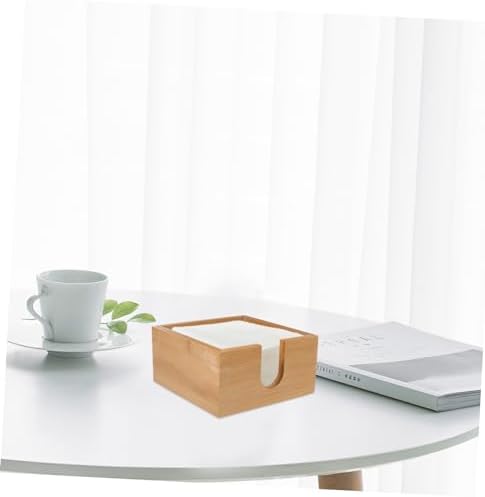 Bamboo Napkin Holder Elegant Kitchen Napkin Dispenser for Home and Office