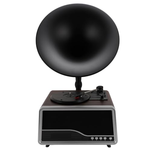 Tourne-Disque Phonographe Bluetooth, Phonographe Vintage Portable, Platine Vinyle Rétro avec Port USB, Radio FM (Prise UE 100‑240 V) - Les Beatles, Paul McCartney, John Lennon, RIngo Starr, George Harrison Tourne-Disque Phonographe Bluetooth, Phonographe Vintage Portable, Platine Vinyle Rétro avec Port USB, Radio FM (Prise UE 100‑240 V)