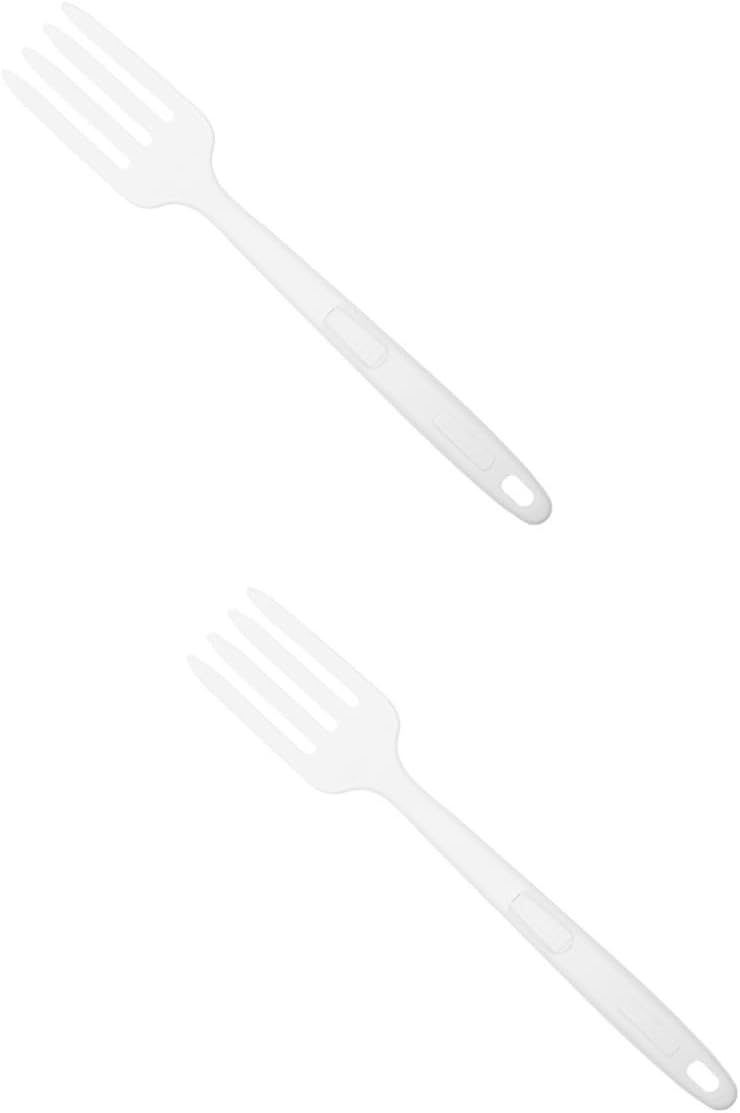 SHOWERORO 2pcs Heat Resistant Silicone Dinner Forks