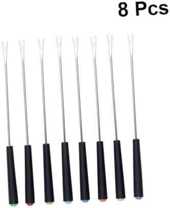 Stainless Steel Cheese Forks Set 8-Piece Barbecue Fondue Made Easy