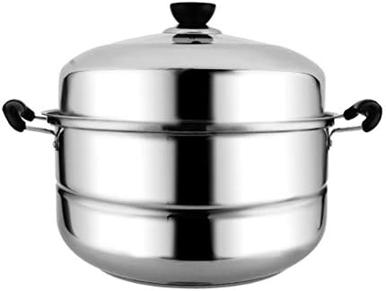 JSINEE Stainless Steel Steamer Pot 2-Layer Commercial Use