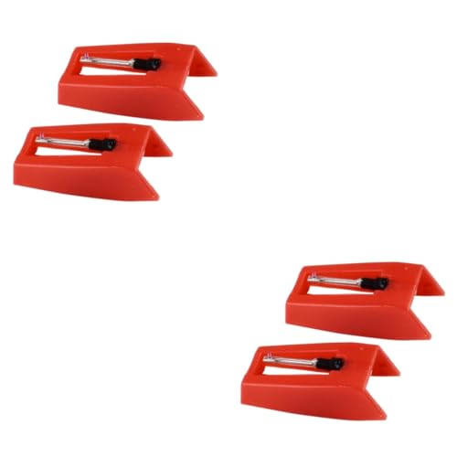 OFFSCH 2 Paires Accessoires pour Gramophone Enregistrer Joueur Aiguille De Tourne-Disque De Platine DJ Pièce De Rechange pour Tourne-Disque Stylet Magnétique Rouge - Les Beatles, Paul McCartney, John Lennon, RIngo Starr, George Harrison OFFSCH 2 Paires Accessoires pour Gramophone Enregistrer Joueur Aiguille De Tourne-Disque De Platine DJ Pièce De Rechange pour Tourne-Disque Stylet Magnétique Rouge