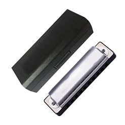 Harmonica diatonique 10 trous, harpe bleue pour débutant, noir, argent, match avancé Débutant Harmonica (Color : Low F) - Les Beatles, Paul McCartney, John Lennon, RIngo Starr, George Harrison