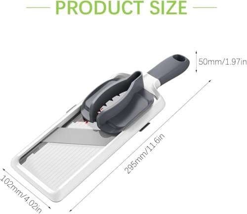 Adjustable Mandoline Slicer with 2 Peelers