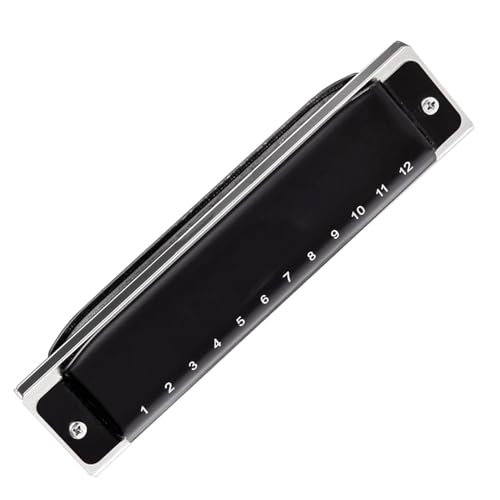 Jouer De l’harmonica De manière Professionnelle Peigne Harmonica professionnel en aluminium, 12 trous, noir, Fine Blues, pour débutants, pour jouer de l’instrument (Color : Bb) - Les Beatles, Paul McCartney, John Lennon, RIngo Starr, George Harrison Jouer De l'harmonica De manière Professionnelle Peigne Harmonica professionnel en aluminium, 12 trous, noir, Fine Blues, pour débutants, pour jouer de l'instrument (Color : Bb)