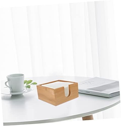 HOLIDYOYO Bamboo Napkin Holder Dispenser