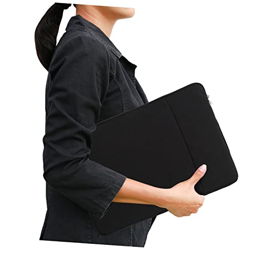 WATIIFUFU 14-Zoll-Computertasche Laptoptaschen verschleißfeste Laptoptasche Schoßtisch computer tasche computer bag gehäuse praktische Tasche für Tablet Reise-Laptop-Tasche Polyester Black – Bild 4