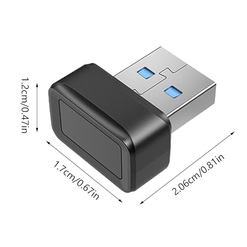 Snsengg Fingerprint Key Reader Dongle | Fingerprint Security Key | Fast Matching Fingerprint Reader | Biometric Security Laptop | Accessibility and Security Across A Wide Range of Devices. – Bild 3