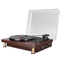 Tourne-Disque, Enregistreur de Vinyle Rétro sans Fil, Haut-Parleur intégré, Sortie Stéréo à 3 Vitesses, Housse Anti-poussière pour Ordinateur Portable 100-240V (Prise UE) - Les Beatles, Paul McCartney, John Lennon, RIngo Starr, George Harrison