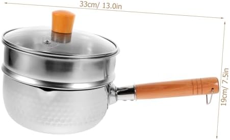 Gleavi Milk Pan with Steamer Bracket Set