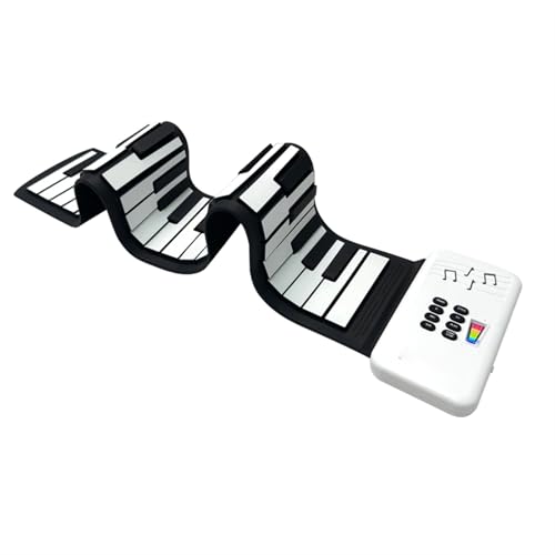 Clavier Électronique Piano À Main Enroulable 88 Touches Clavier Souple Portable Pliable Multifonction Pour Débutants(Black and White) - Les Beatles, Paul McCartney, John Lennon, RIngo Starr, George Harrison Clavier Électronique Piano À Main Enroulable 88 Touches Clavier Souple Portable Pliable Multifonction Pour Débutants(Black and White)