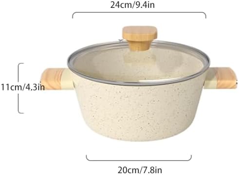 Non-Stick Stock Pot with Heat-Resistant Lid for Easy Cooking