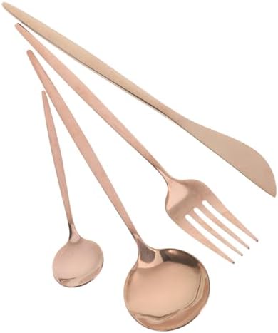 Stylish Gold Spoons Fork Set for Parties Events