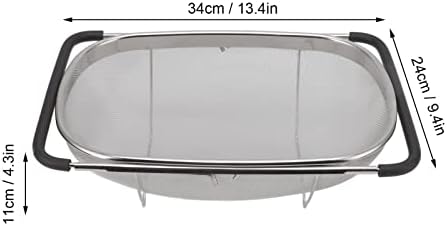 FLAVAS Oval Strainer with Rubber Handle